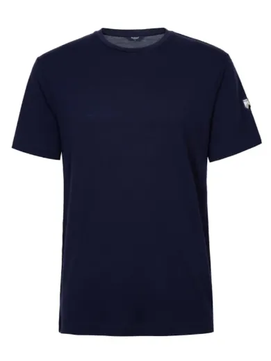 Bilde av WoolLand Kvina t-shirt man Blue Ink